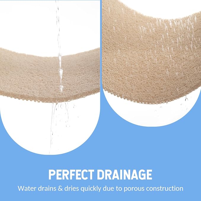 Hargiis Non-Slip Bathtub Mat, Anti Slip Shower Mat, Fast Drying Bathtub Mats, Foot Scrubber Mat, Anti Slip Mat for Tub, Floor, Bathroom, Kitchen, Home, Hotel (Beige 36"×24")