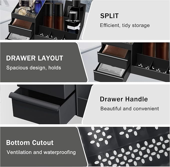 Mens Organizer,Cologne Organizer for Men,Perfumes Organizers | Cologne Stand,Perfume Stand,Organizador de Perfume,Bathroom Countertop Storage Shelf for Bathroom Counter,Easter Gift for Men