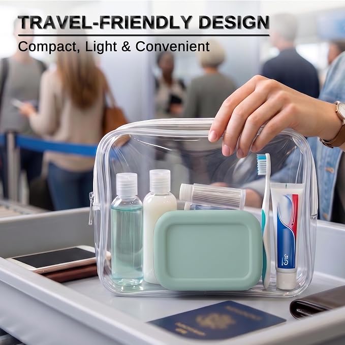 HighHerz Leak Proof Silicone Travel Soap Case with Draining Tray - Bar Soap Holder for Travel, Gym & Camping - Mess-Free Portable Soap Container for Carry-on Bags (Mint Green)