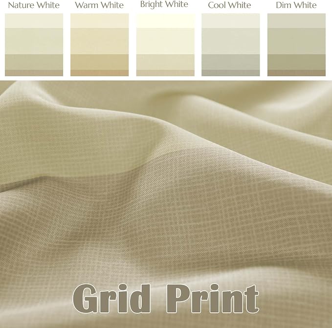 jinchan Extra Long Taupe Shower Curtain for Bathroom 70x84 inch 12 Hooks | 84 inch Shower Curtain Hooks, Bathroom Decor, Waterproof Fabric, Gradual Color, Minimalist Design, Modern Neutral, Stripe
