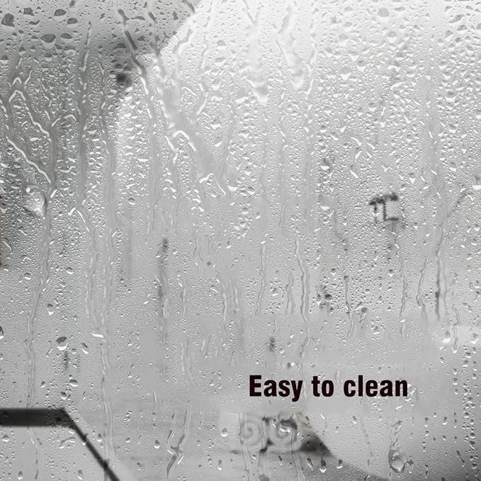 TIKABC Shower Curtain Liner, Clear Plastic Waterproof Bathroom 4G Shower Curtains, 72x72 inch Shower Liner with 3 Magnetic Weights (Clear)