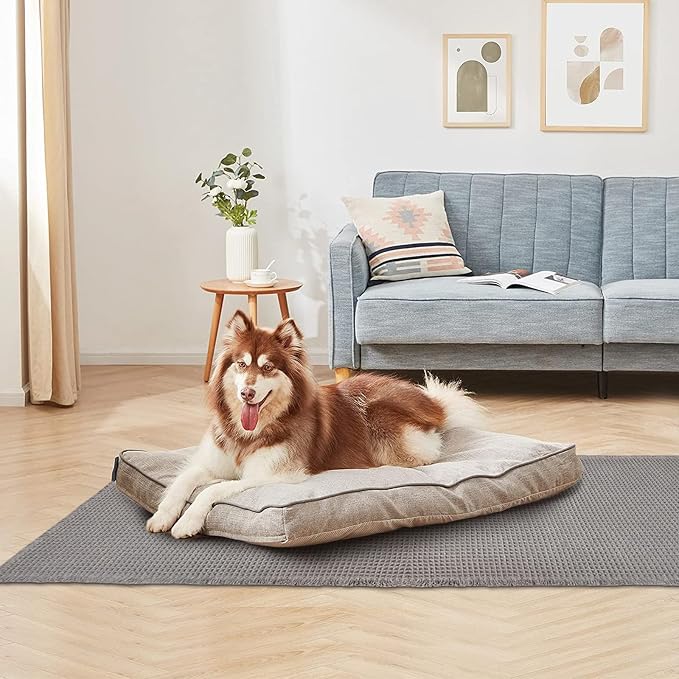 ZALL Tan Waffle Bath Mat,Super Absorbent Non Slip Bathroom Rug,Brown 17x24inch,Machine Washable Ultra Soft Floor Mats
