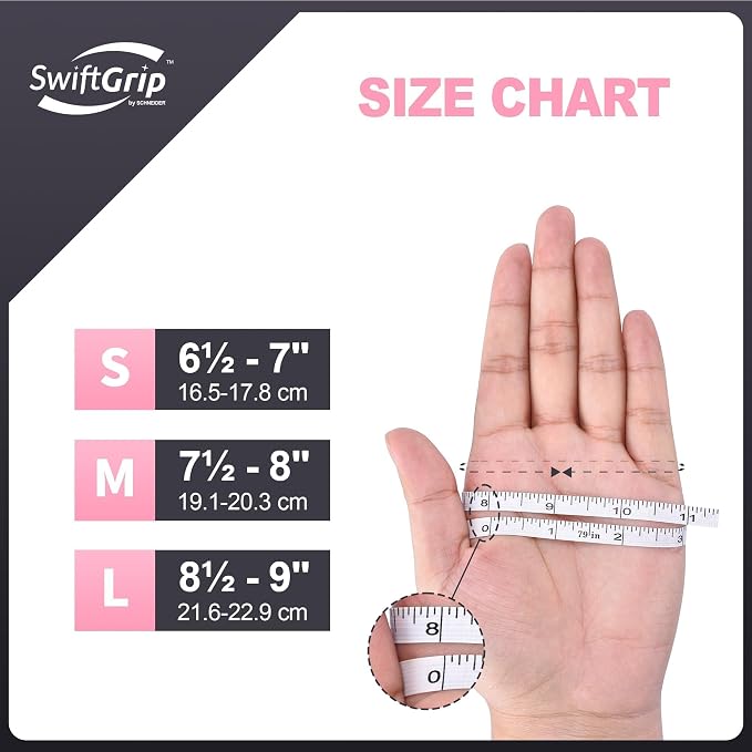 SwiftGrip Disposable Nitrile Dishwashing Gloves, Extended 12 Inches Cuff, 6-mil, Cherry Blossom Cleaning Gloves, Latex-Free