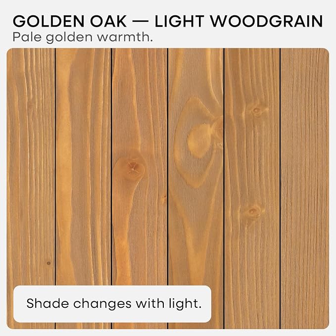 30 inch Golden Oak Floating Shelf, High End Solid Real Wood 30inch Small Floating Shelves for Wall Mounted, Oak Wooden 30in Floating Shelves, Heavy Duty Bracket, 30 X 6.5 X 1.75 in, Set of 4