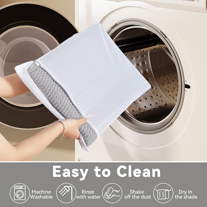 Triohero Bathroom Runner Rug, Long Bath Mat Washable Thin Quick Dry Low Pile Bathroom Runner Rugs 24 x 60 Non Slip, Light Grey 24"x60"