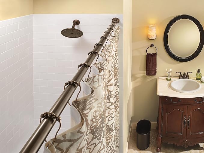Moen SR2100OWB Shower Curtain Rings, Pack of 24, Old World Bronze