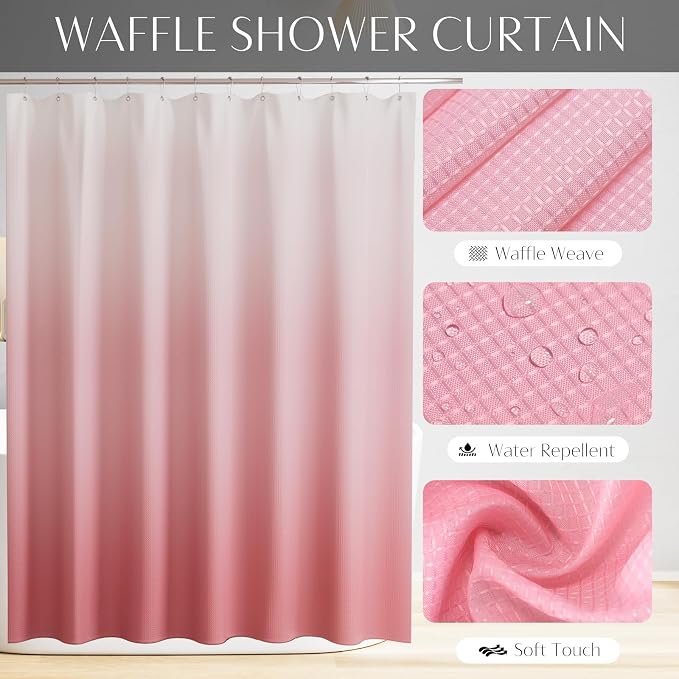 32PCS Bathroom Accessories Set Bathroom Set,White Shower Curtain Set,Bath Towel Set,Hand Towel,Toilet Brush,Trash Can & 3PCS Soap Dispenser