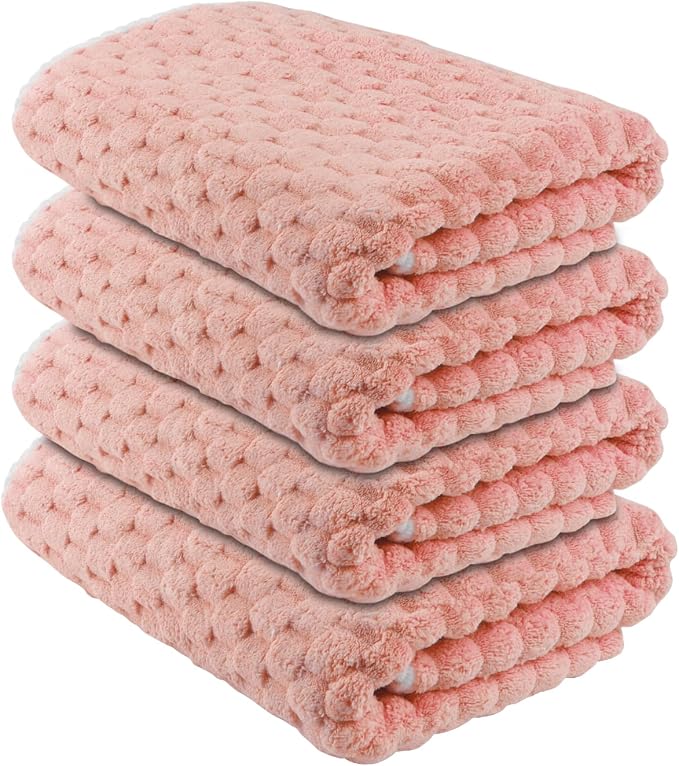 Bath Towel Large,55 x 27 Inches,Ultra Soft and Breathable Bathroom Towel, Lint-Free, Quick Dry,Skin-Friendly and Lightweight,Perfect for Bathroom, Shower, Gym and Beach (4, Pink)