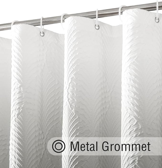 Ombre Grey Shower Curtain for Bathroom, Farmhouse Bath Curtain 72x72