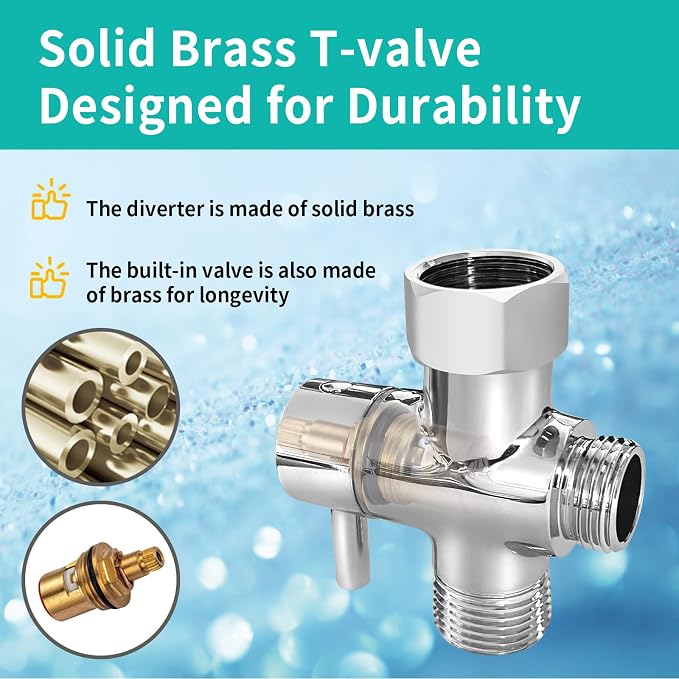 BARROCK Bidet Sprayer for Existing Toilet, Advanced Handheld Ergonomic Jet Spray Set with Precision Water Pressure Control for Muslim Shower/Feminine Hygiene/Pet Cleaning, Chrome