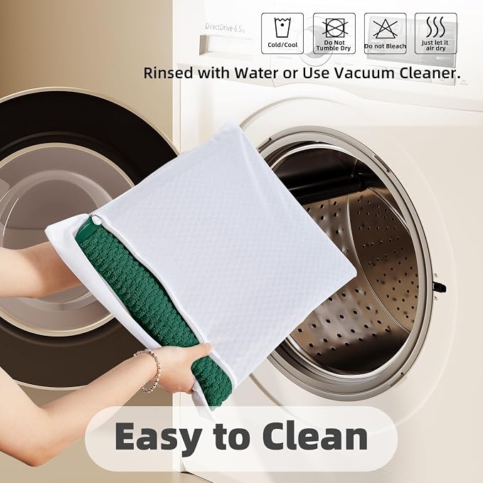 TYUU Toilet Rug, Thin Toilet Rugs U Shaped Washable Non Slip Absorbent Quick Dry Low Pile Toilet Mat, Dark Green 20"x24" U Shape