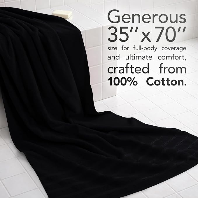 American Soft Linen 100% Cotton Luxury Turkish Towels, 2PC 35x70 Bath Sheet | Soft Absorbent Quick Dry OEKO Tex Standard 100 Certificated Durable Machine Washable Premium Hotel Quality