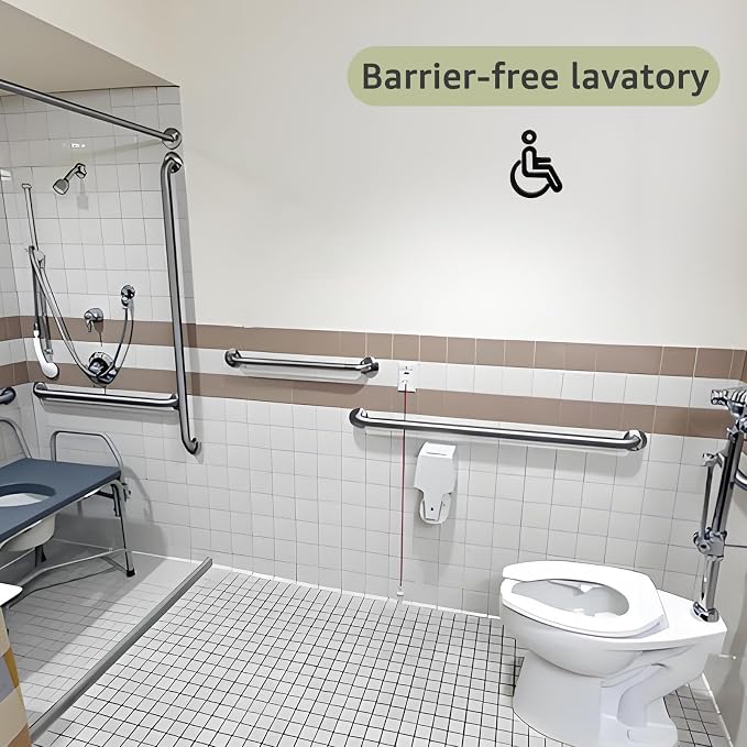 Aünsffer Commercial Toilet Seat Front Open, Commode Toilet Seat Elongated 18.5 Inch, for Hospital Hotel Church School Public WC,No Cover, Plastic, White, 2 Pack