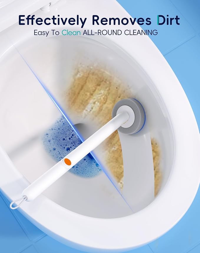 Disposable Toilet Cleaning System - Toilet Brush Kit with 36 High-Performance Refills, Wall Mounted Toilet Brush and Holder for Deep Cleaning Bathroom (36 Refills)