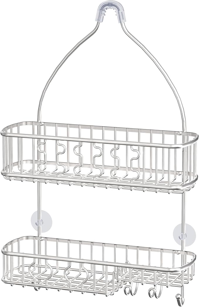 Simple Houseware Stainless Steel Hanging Shower Head Caddy Organizer | (26 x 16 x 5.5 inches)
