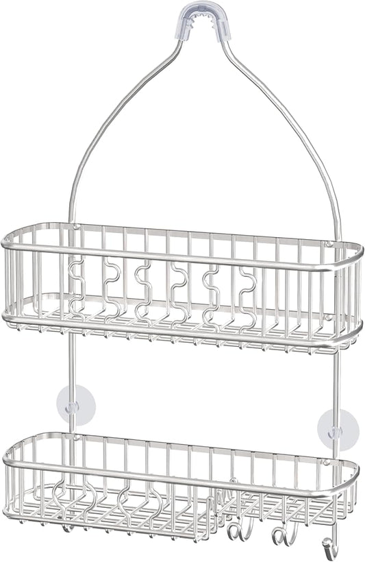 Simple Houseware Stainless Steel Hanging Shower Head Caddy Organizer | (26 x 16 x 5.5 inches)