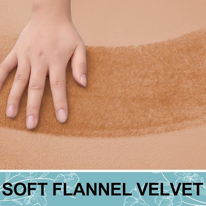 Smiry Memory Foam Bath Mat 36x24, Extra Soft and Absorbent Bathroom Rugs | Peach, Quick Dry Machine Washable Non-Slip Bath Mat for Bathroom Floor, Shower and Tub