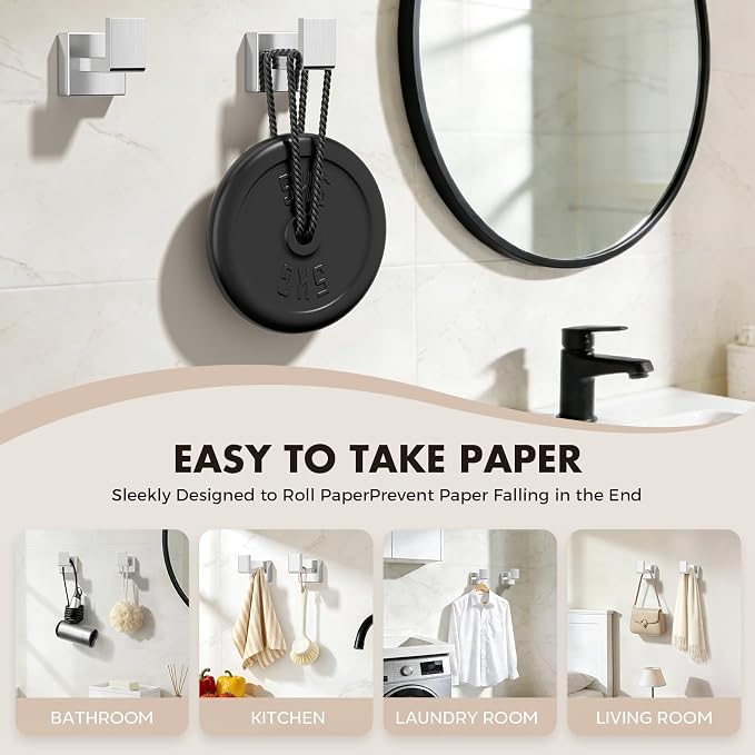 20-Pieces Brushed Nickel Bathroom Accessories Set, 24 Inch Towel Bar Set | Stainless Steel, Towel Ring, Toilet Paper Holder, Robe Hooks, Towel Racks for Bathroom Wall Mounted, Bathroom Hardware Set