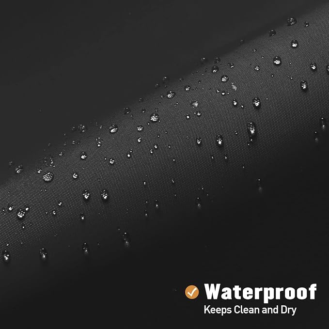 MitoVilla Stall Half Size Shower Curtain Liner, 36 x 72 Inch Fabric Bath Curtain Liner for Modern Hotel, Black Shower Liners, Washable & Water Repellent