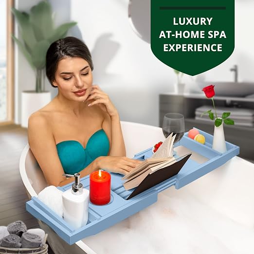 BATHTUB CADDY TRAY, BLUE