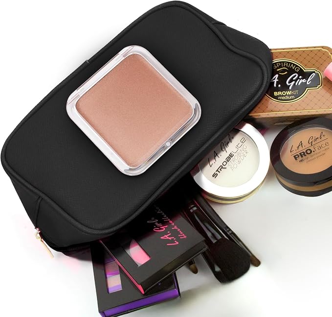 SANTOO Compact 15X Magnifying Makeup Mirror for Travel, Small Pocket Mirror-Handheld, Foldable & Portable 2-Sided with 15X Magnifying and 1X Mirror for Purses - Square 3.3 x 3.3 inch (Rose Gold)