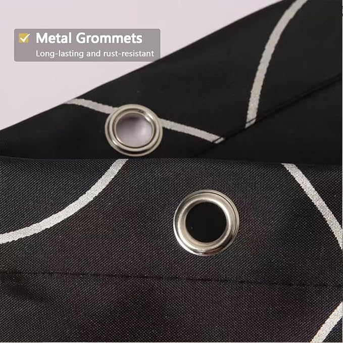 LLSCL Fabric Shower Curtain Liner with Magnets, Waterproof Hotel Quality, 72 x 72 Machine Washable