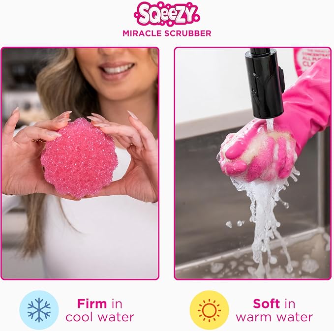 Stardrops The Pink Stuff Miracle Cleaning Paste & Sqeezy Scrubber Bundle