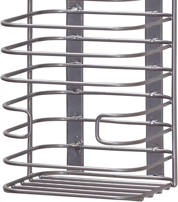 Household Essentials Satin Nickel Steel Door Basket