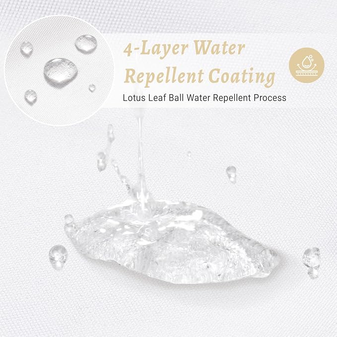 WONICY No Hook Linen Look Shower Curtain with Snap-in Liner, White, 71 x 80 | Ringless, Waterproof & Washable, Hotel Style, Mesh Top Window, Bottom Magnets, Thick, Farmhouse, for Bathroom