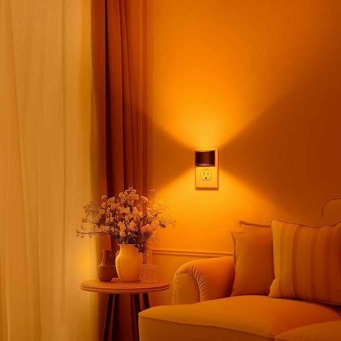 Night Light, Night Lights Plug into Wall, Adjustable, 3CCT | Plug in Night Light with 3 Color Temperatures, Dusk to Dawn Sensor, Nightlights for Adults, Bedroom, Bathroom, 4 packs