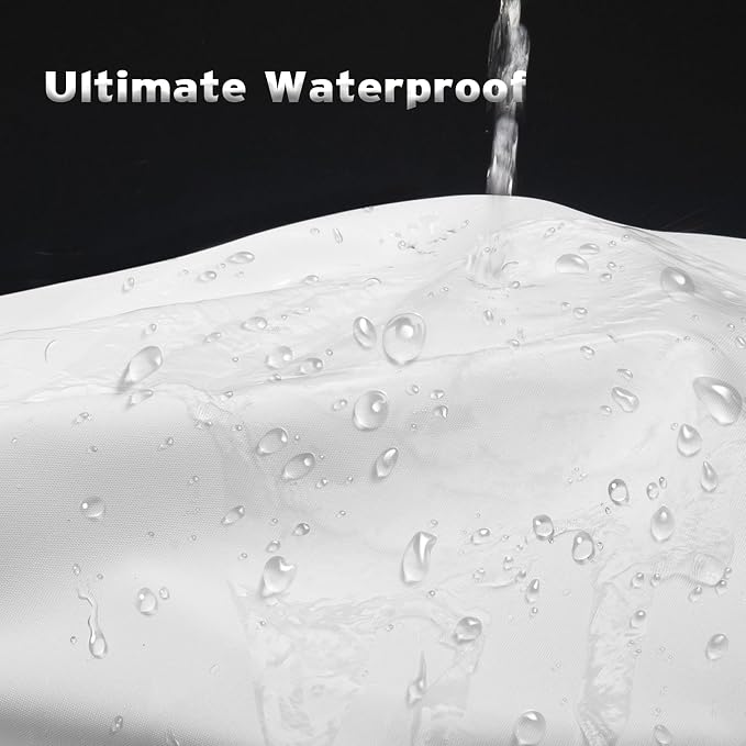 Titanker Small Stall Shower Curtain Liner Washable, 47x64 Inches, White Fabric Shower Liner with 2 Magnets, Waterproof RV Shower Curtain Liner Stall Size Soft Polyester Lightweight, White