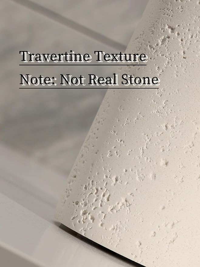 2 PCS Hand Soap Dispenser Set,13.53 OZ,Ivory,Faux Travertine | Luxurious,Refillable,Dish Soap,Lotion Shampoo and Conditioner Soap Dispenser, Rustproof Pump for Bathroom Countertop Kitchen