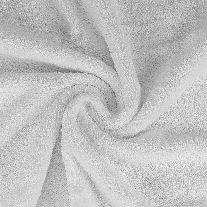 CASA COPENHAGEN Solitaire 2 Piece Bath Sheet Towel Set- White, 600 GSM Designed in Denmark Made of Soft Egyptian Cotton for Bathroom, Kitchen & Shower