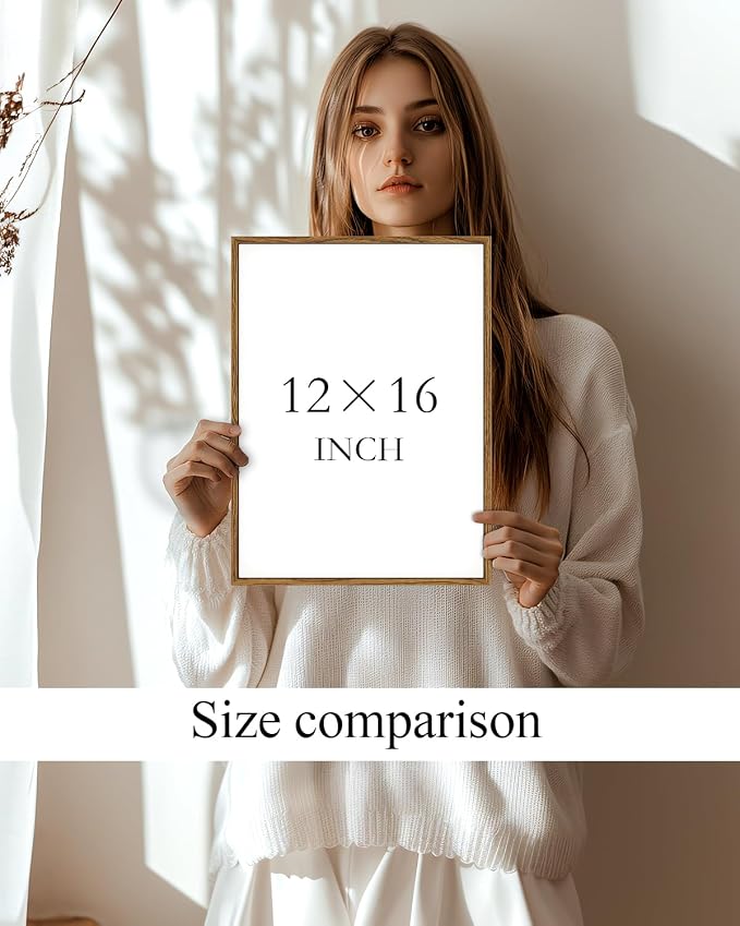 InSimSea Framed Canvas Prints Art Vintage Decor, Classical Retro Fall Forest Painting Autumn landscape Trees Canvas Prints Home Decor Office Farmhouse Bathroom, 12x16inch