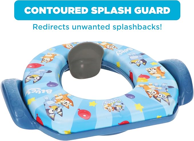 Bluey Soft Potty Seat - Potty Training Toilet Seat, Soft Cushion, Baby Potty Training, Safe, Easy to Clean