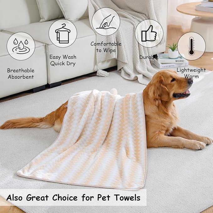 12 Pcs Yellow White Diamond Towel Set-4 Bath Towels,4 Hand Towels,4 Washcloths Soft Polyester Bath Sheet with Loop Absorbent Shower Towel Quick Dry Beach Chair Towel Family Towels for Bathroom Spa Gym