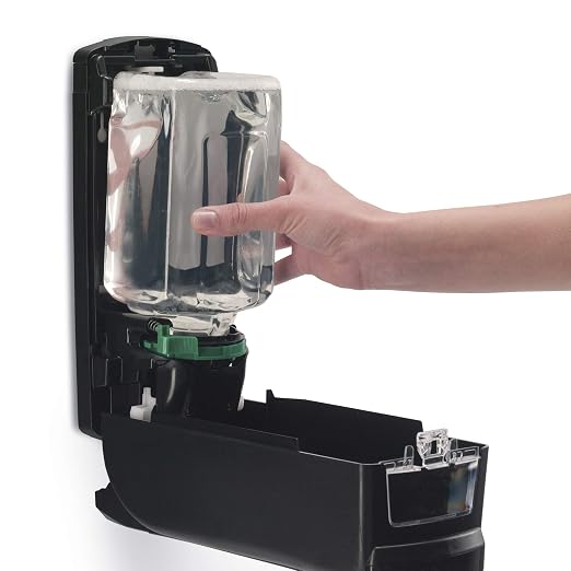 GOJO ADX-12 Manual Soap Dispenser, Chrome/Black, 1250 mL - 8888-06