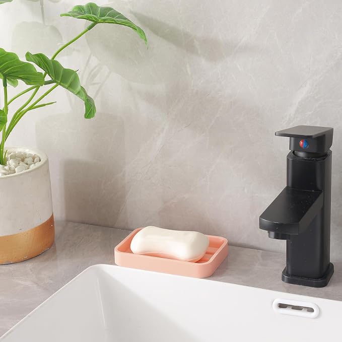 MicoYang Silicone Kitchen Sink Organizer Tray for Multiple Usage,Easy Clean Sponges Holder for Kitchen Bathroom Counter or Sink,Dish Soap Dispenser,Scrubber,Bottle,Cup Pink 4.9”x 3.2”