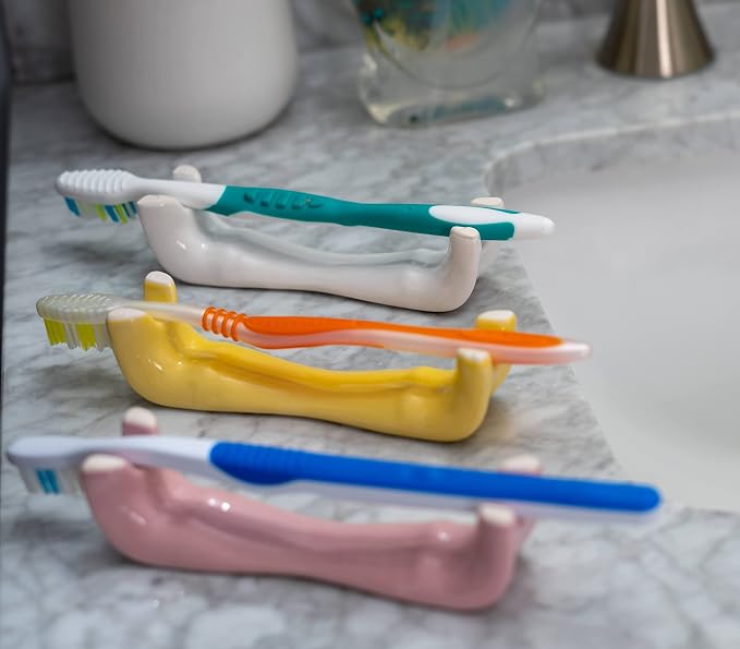 Simplistic and Unique HoldMeDry Toothbrush Holder (White)