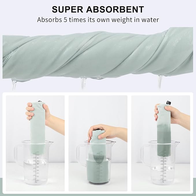 Rainleaf Microfiber Towel Quick Dry Camping & Travel & Gym Towel. Compact | Super Absorbent, Lightweight, Fast Drying. Suitable for Beach, Bath, Backpacking, Hiking, Swim.