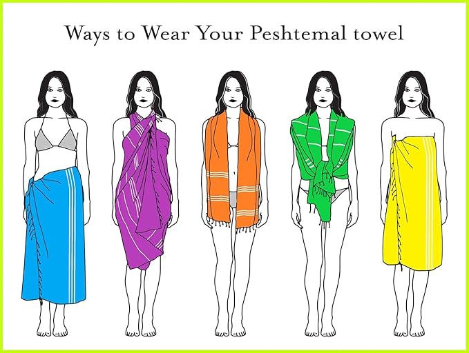 Turkish Beach Towels, Set of 12, Oversized 72"x40" - Purple | Soft Hammam Peshtemal, Sand Free, Quick-Dry, Absorbent Bath Towel | Lightweight & Compact for Travel, Pool, Gym, Spa