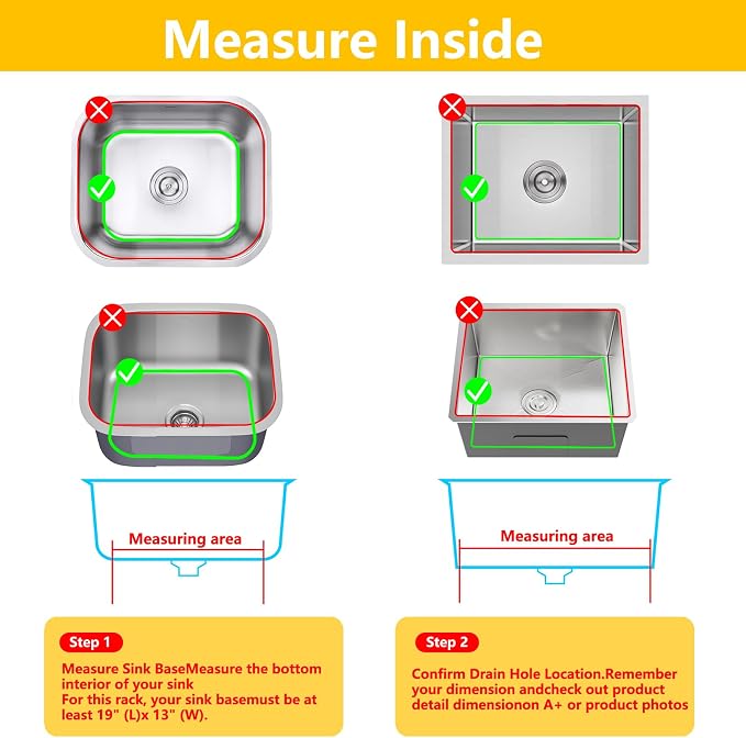 Sink Protectors for Kitchen Sink19"x13" 3 Reserved Holes Silicone Sink Mat | Various sizes and styles,Free-form cutting,Holes for different positions,Protector for sinks and dish,Food-grade silicone