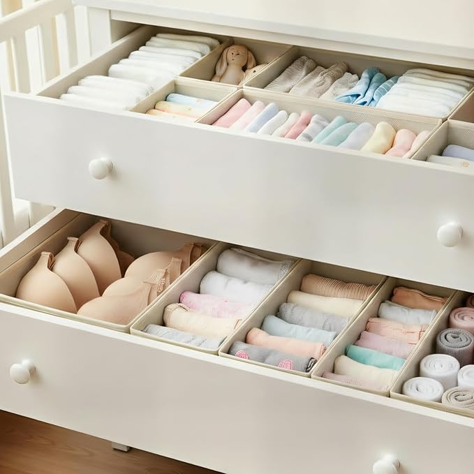 Drawer Organizer Set (10, Beige)