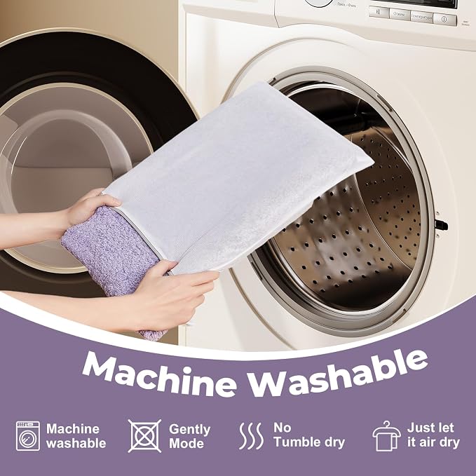 TYUU Toilet Rug, Ultra Soft Toilet Rugs U Shaped Machine Washable Non Slip Absorbent Quick Dry Toilet Mat with Rubber Backing, Lavender 20" x 24" U Shape