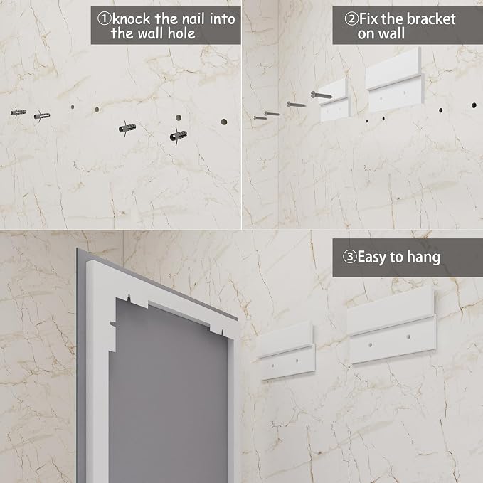OKPAL 40x30 LED Bathroom Mirror with Lights, Anti-Fog Lighted Bathroom Mirror, Dimmable Lighted Mirrors for Bathroom Wall, LED Vanity Mirror, Shatterproof, ETL Listed, Horizontal/Vertical
