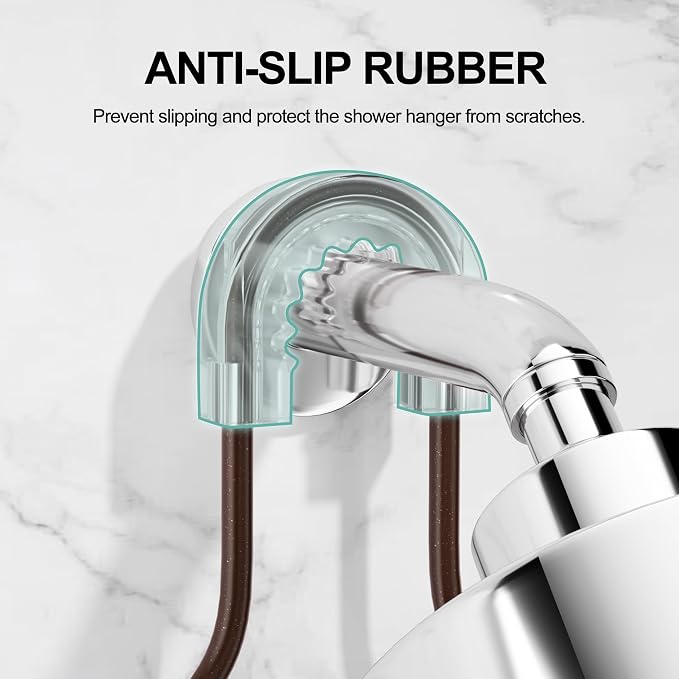 SRIWATANA Shower Caddy Hanging, Shower Organizer with Razor Hooks, Bronze | Rustproof Shower Rack, No Drilling Shelves Over Shower Head, Anti-Swing Scution Install, Bathroom Holder for Sponge Loofah