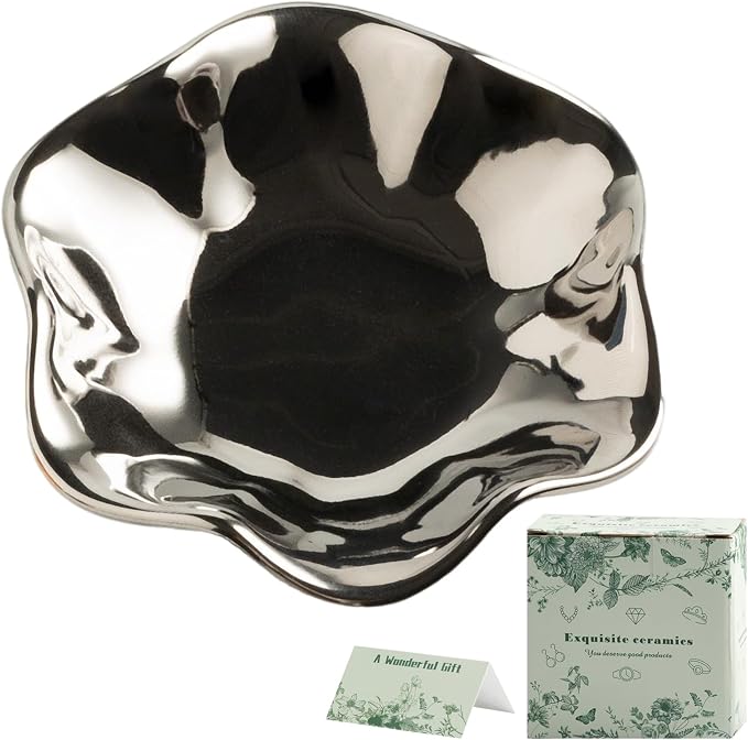 BEUNAIZER Jewelry Dish Tray, Ring Dish, Ceramic Trinket Tray, Key Bowl | Color box packing makes it more gift-ready for birthdays, holidays, friends, sisters, daughters, mothers or daily use.