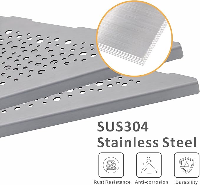 WELLUP Corner Shower Shelf Brushed Nickel 2 Pack,10" Shelf for Tiled Wall | 304 Stainless Steel Shower Corner Shelf,Corner Shower Shelf for 90°Tiled Wall,15 lbs Capacity,Hollowed Drainage,Easy Install