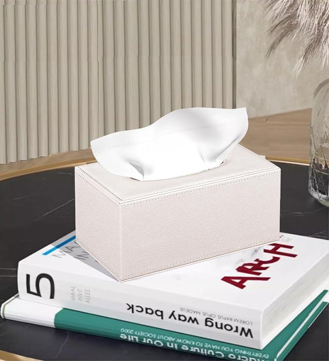 Tissue Box Cover Rectangle,Modern Aesthetic Facial Tissue Cube Box Holder