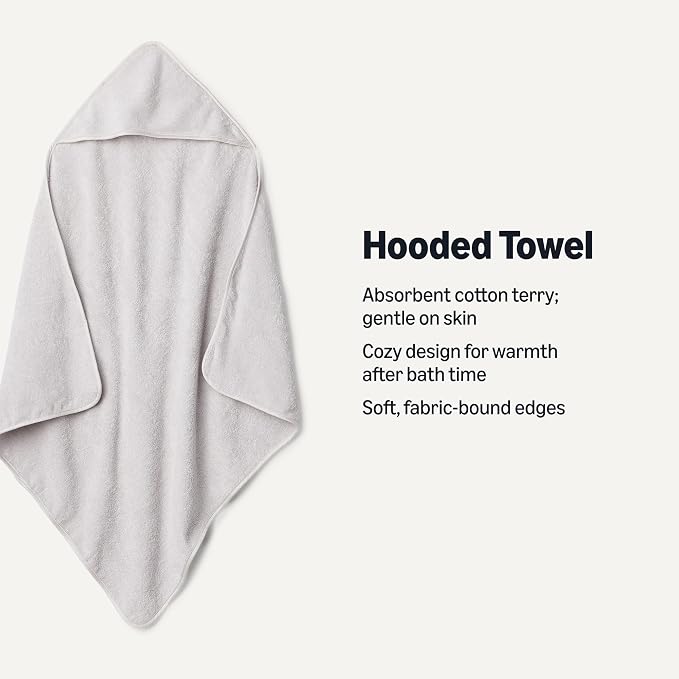Amazon Essentials x Sofia Grainge Unisex Babies' Hooded Bath Towel
